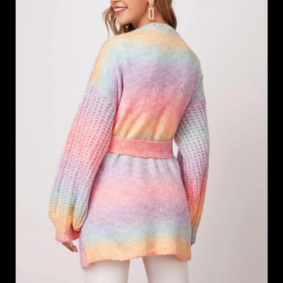 Pastel rainbow kimono cardigan - Picture 5 of 6